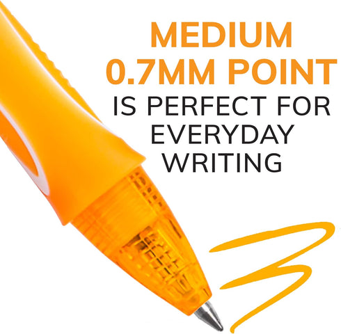 BIC Gelocity Quick Dry Ocean Themed Gel Pens, Medium Point (0.7mm), 8-Count Gel Pen Set, Colored Gel Pens for Note Taking and Journaling...