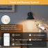 Neporal MagicPro Rechargeable Light Bulbs with Remote, USB + Socket Rechargeable, 1800mAh Large Battery Light Bulb, 3 Color Shift + Stepless Dimma...