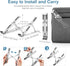ivoler Laptop Stand, Laptop Holder Riser Computer Tablet Stand, 6 Angles Adjustable Aluminum Ergonomic Foldable Portable Desktop Holder Compatible...