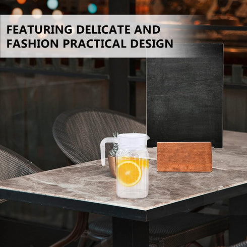 IMIKEYA Small Glass Pitcher Plastic Pitcher with Lid Cold Water Kettle Juice Pitcher Water Beverage Pitcher for Ice Tea Drinks Home Party Supplies...