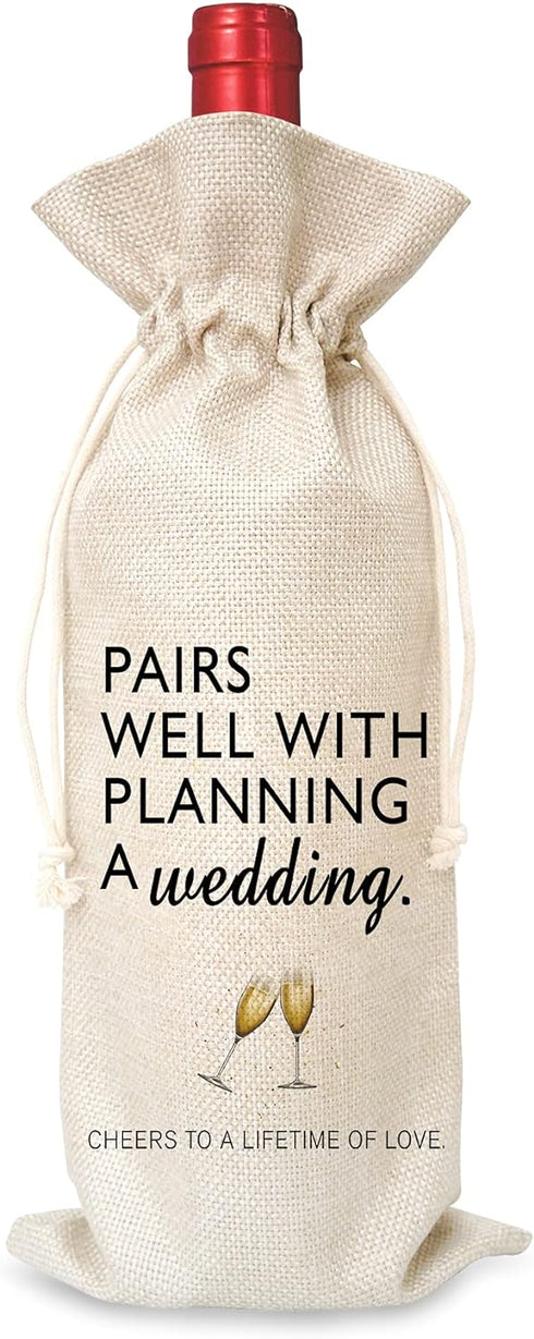 Wine Bag Wedding Gift for Mr and Mrs - Engagement Gift J14...