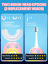 FTOYIN Kids U Shaped Electric Toothbrush, Kids Electric Toothbrushes with 5 Modes, Sonic Toothbrush Kids IPX7 Waterpoof with 3 Brush Heads, 360° A...