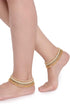Efulgenz Indian Anklets for Women Payal Anklet Indian Gold Pearl Anklet Indian Ghungroo Anklets Crystal Ankle Bracelet Anklet Bells Indian Style A...