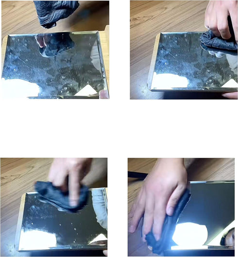 Magic Glass Cleaning Cloth - Streak Free, Ultra-Absorbent car Window Fog Remover, Monitor Screen, and Glasses Cleaning Towel Made from Seaweed fib...