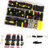 MUYI 384PCS Electrical Connectors Kit, 1/2/3/4 Pin Automotive Electrical Wire Connector Plug Car Electrical Connector Terminals Male and Female...