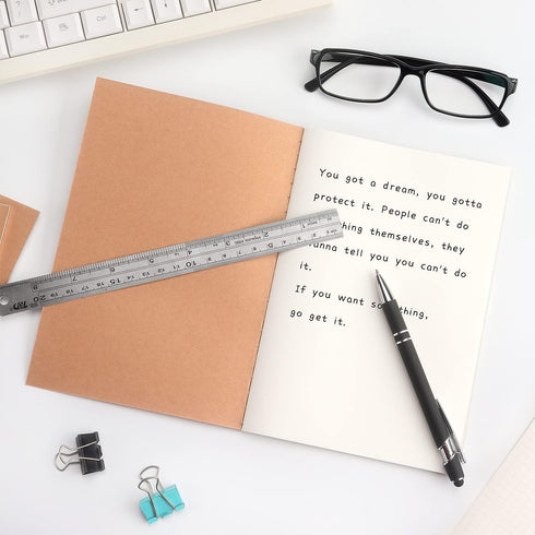 ZZTX 4 Pack Blank Kraft Notebooks, Blank Paper Sketchbooks for Drawing Doodling Writing,Travel Journal Set, A5, 36 Pages, 8.3” X 5.5”...