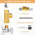 Lead-Free Brass Angle Stop Add-A-Tee Valve,3/8-Inch Compression Inlet X 3/8-Inch Compression Outlet X 3/8-Inch Compression Outlet 2 Pack...