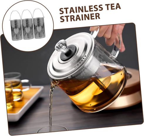 3pcs Tea Leak Home Diffusers Mesh Strainer Stainless Steel Strainer Teapot Filter Replacement Tea Kettle Strainer Coffee Strainer Tea Pot Replacem...