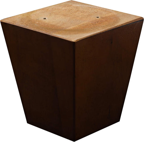Legs for Furniture, Sofa Ottoman and Chair 4" Wood Feet Replacement, Set of 4 Square Tapered Pyramid Feet (Walnut)...