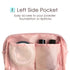 Narwey Small Vegan Leather Makeup Bag for Purse Travel Makeup Pouch Mini Cosmetic Bag for Women (Small, Pink)...