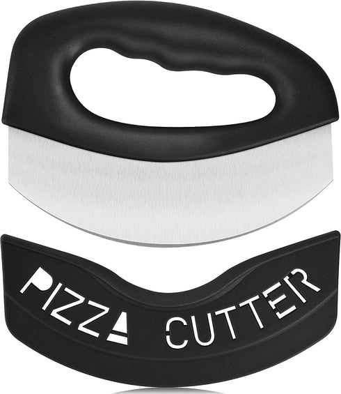 Urbanstrive Heavy Duty Stainless Steel Pizza Cutter with Cover, Super Sharp Blade Pizza Knife Pizza Cutter Rocker, Perfect Kitchen Gadgets for Piz...