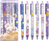 6 Pcs Gel Ink Pens Cartoon Retractable Pens Cute Animal Pen 0.5mm Ballpoint Pen Office School Supplies for Girls (Space)...