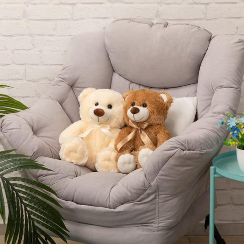 Super Color Teddy Bear Stuffed Animals Plush Toy for Children Girlfriend Family Congratulations Baby Shower Birthday Beige 14 inch...