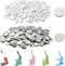 200 Sets 1 inch /25mm Blank Button Supplies Round Badges Buttons Parts for Button Maker Button Attachment, Button Making Supplies with Round Pin C...