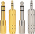 EBOOT 4-Piece Headphone Adapter Set, 6.35mm Male to 3.5mm Female, Metal Construction, 360 Degree Grip Treads...