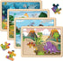 Puzzles for Kids Ages 4-6, 4 Pack Wooden Jigsaw Puzzles with 24 Pieces Each, Dinosaur Puzzle Preschool Educational Learning Toys Set for Boys and ...