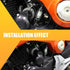 1 PC Automobile Fuel Filter, 3.46" x 1.1" x 0.31" Tempered Glass Transparent Visual Oil Level Filter Cup, Modification Accessories, Compatible wit...