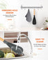 Cooking Spoon for Nonstick Cookwares, Great for Cooking and Serving Durable BPA-Free Matte Silicone, Wood Handle Spoon for Mixing, Scoop, and Scra...