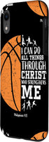 iPhone XR Basketball Phone Cases Teen Boys Kids Gifts Philippians 4 13 Case...