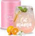 Cat Mama Wine Glass Mothers Day Gifts for Wife from Husband Daughter Son-Wife, Mom Gifts -Funny Birthday Gifts for Wife,Any Mom,New Mom,Mom to be,...