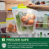 SPLF 12 Pack Reusable Gallon Freezer Bags Dishwasher Microwave Safe, 1 Gallon BPA Free Leakproof Food Storage Bags, Silicone Free Containers for M...