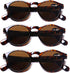 AQWANO 3 Pack Bifocal Reading Sunglasses for Women Men Outdoor Sunglasses Fashion Bifocal Sun Readers with Spring Hinge, 1.0...