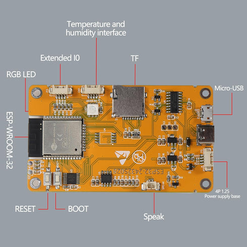 AITRIP 1 Pack ESP32 Development Board ESP32-2432S028R WiFi Bluetooth 2.8 Inch 240X320 Smart Display TFT Module Touch Screen for Arduino...