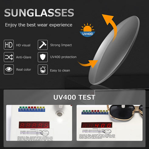 AEVOGUE Sunglasses For Men Goggle Alloy Big Frame Metal Punk Style Shield AE0336...