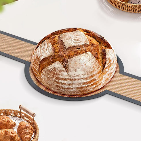 3 PCS Silicone Baking Mat Set, Silicone Bread Sling for Dutch Oven, Reusable Sourdough Bread Baking Supplies, Non-Stick and Easy Clean, with Long ...