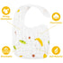 Zainpe 6Pcs Snap Muslin Cotton Bibs for Baby Lemon Flamingo Leaf Pineapple Bib with 6 Absorbent & Soft Layers Machine Washable Adjustable Burp Clo...