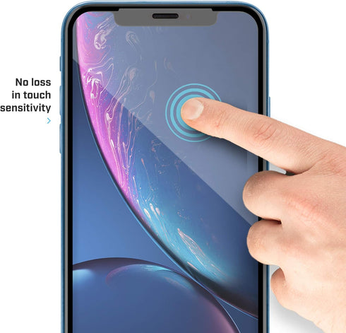 BodyGuardz - Pure 2 Edge Glass Screen Protector for Apple iPhone Xr, Ultra-Thin Edge-to-Edge Tempered Glass Screen Protection for Apple iPhone Xr ...