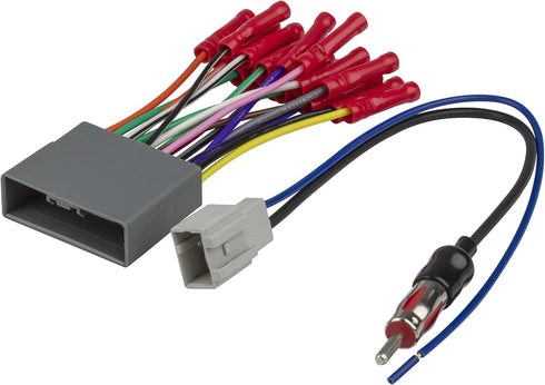 Scosche HA0AB Wire Harness & Antenna Adapter Bundle Compatible with Select Non-Amplified 2006-2014 Honda Vehicles...