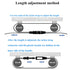 Cabinet Locks,Childproof Refrigerator Child Safety Locks for Double Door Fridge,Kitchen Storage Doors (Black, 14")...