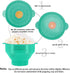 The Original Korcci Microwaveable Silicone Popcorn Popper, BPA Free Microwave Popcorn Popper, Collapsible Microwave Popcorn Maker Bowl, Dishwasher...