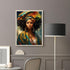 Diymood DIY 5D Diamond Art Painting African Woman Kit for Adults - Diamond Art African American | Full Drill Round Crafts | Crystal Embroidery Mos...