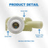 Upgraded 385311641 RV Plastic Water Valve Assembly Replacement for 300 310 320 series Pedal-flush Toilets and Marine Toilet....