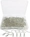 120pcs Earring Hooks with Ball and Coil, Hypo Allergenic Plated Silver Ear Wires with Transparent Storage Box, for DIY Jewelry Making...