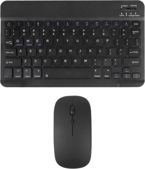 Ultra-Slim Bluetooth Keyboard and Mouse Combo, Rechargeable Portable Compact Wireless Mouse Keyboard Set for PC Computer Tablet Laptop iPad Smartp...