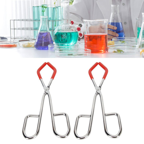 Labs Beaker Tongs Rubber Coated Chemical Tool 50mL2000mL Beakers Made of Steel with rubber sleeves...