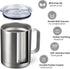MEWAY 12oz Coffee Mug With Handle,Stainless Steel Insulated Travel Tumblers With Sliding Lid,Double Wall Vacuum Camping Cup for Hot & Cold Drinks ...