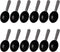 Framendino, 12 Pack Plastic Coffee Measuring Spoons Short Handle Scoops for Tea Sugar Cereal Milk Powder Spices Black 7g...