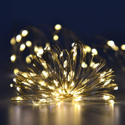 2 Pack 100 LED Solar Powered String Lights, Each 33FT Copper Wire 8 Modes Solar Fairy Lights Outdoor Waterproof for Garden, Patio, Party, Christma...
