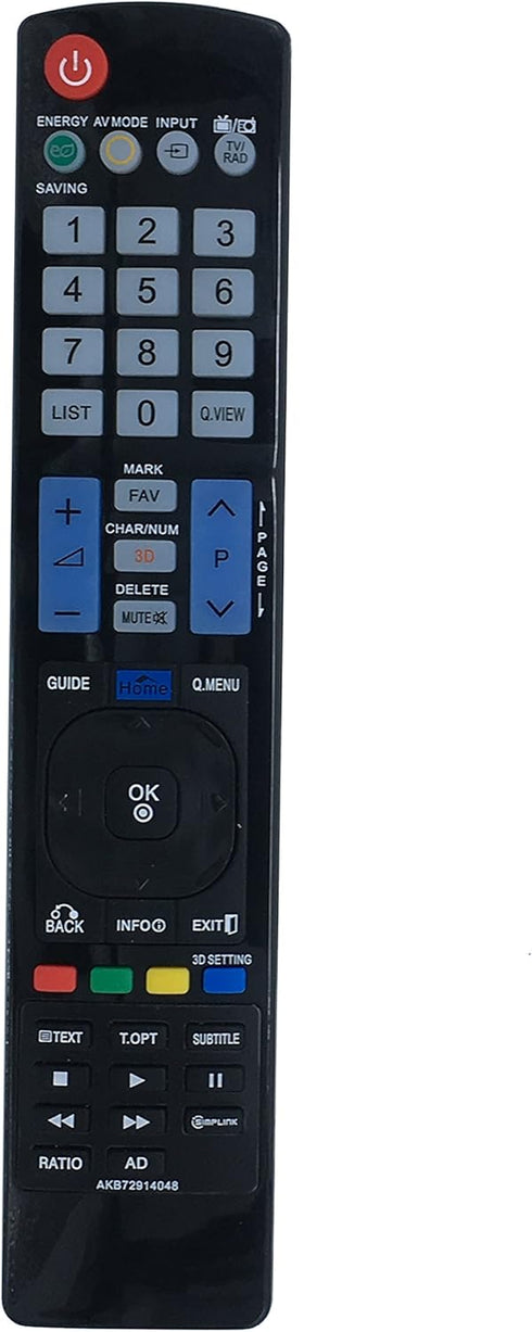 AKB72914048 Replace Remote Control for LG 3D Smart LCD LED TV 32LW5500 32LW4500 42LW4500 47LW4500 55LW4500 32LW450U 42LW450U AKB72914046...
