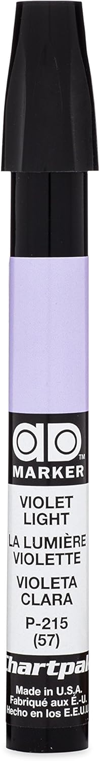 AD Marker The Original Chartpak, Tri-Nib, Violet Light, 1 Each (P215)...
