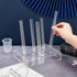OLYCRAFT Clear Acrylic Test Tube Rack 30Sockets Test Tube Display Stands Acrylic Centrifuge Tube Rack Transparent Test Tube Holder for 10ml Test T...