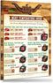 Cool Meat Temperature Guide Magnet 7” x 10” Big Text USDA Chef Recommended Kitchen Oven Grill Cooking Internal Temperature Chart BBQ Grilling Cook...