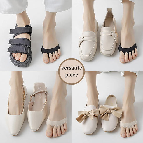 4 Pairs Ball of Foot Cushions Forefoot Cushion Pads for Women High Heels Reusable Metatarsal Foot Pads for Pain Relief Invisible Honeycomb Fabric ...