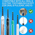 Replacement Brush Heads Fit for Braun Oral b, Compatible with Oral-B Pro 1000/2000/3000/5000/6000 Smart and Genius Electric Toothbrush, 12 Pcs, Bl...