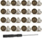 16 PCS Jeans Buttons, 20mm No Sew Jean Button Replacement for Loose Jeans Trousers Buttons Accessories for Pants Reusable Adjustable Metal Button ...