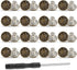 16 PCS Jeans Buttons, 20mm No Sew Jean Button Replacement for Loose Jeans Trousers Buttons Accessories for Pants Reusable Adjustable Metal Button ...